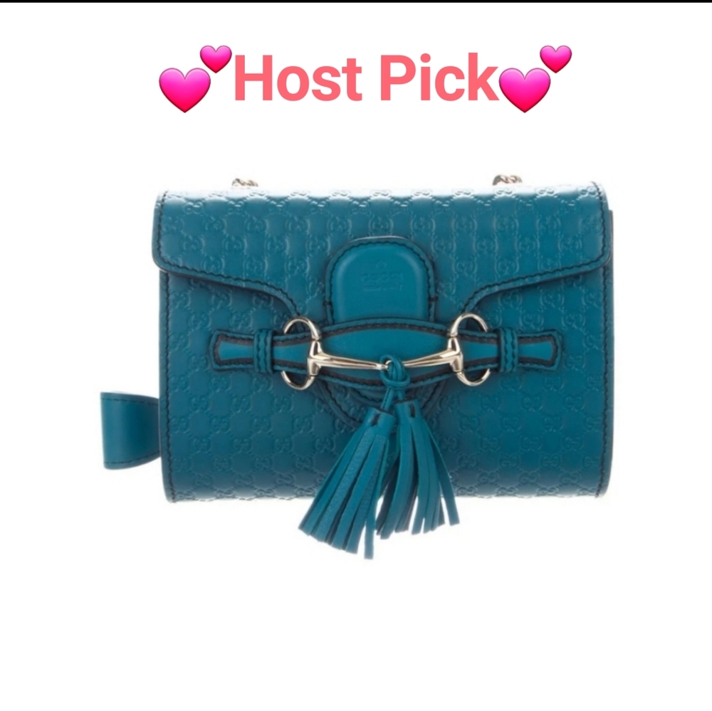 💙HP💙NEW Teal Gucci Microguccissima Emily Shoulder Bag💙